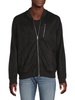 Faux Suede Bomber Jacket