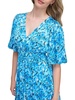 Puff Sleeve Floral Midi Dress