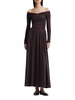 Charlotte Off-The-Shoulder Ruched Maxi Dress