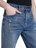 Fractured Straight-Leg Jeans