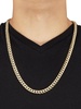 14K Yellow Gold Miami Curb Chain Necklace