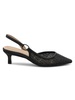 Snipe Kitten Heel Studded Slingback Pumps
