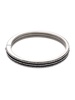 Black Rhodium Plated & Cubic Zirconia Pave Bangle Bracelet