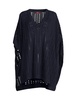 Cashmere Blend Open Knit Poncho