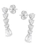 14K White Gold & 1.5 TCW Lab Created Diamond Drop Earrings