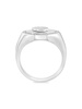 Sterling Silver, Howlite & White Topaz Ring