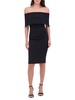 Off Shoulder Midi Cocktail Dress