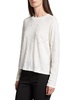 Splatter Cotton Long-Sleeve Cropped T-Shirt