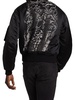 Textured Print Bomber Jacket