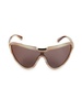 139MM Reverse Cat Eye Shield Sunglasses