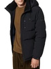 Hubble Faux Shearling Hooded Crinkle Down Jacket