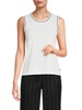 Tipped Knit Tank Top