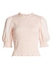Langston Smocked Cotton Top