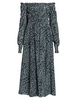 Lillian Smocked Midi-Dress