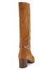 Karla 58MM Stacked Heel Suede Knee Boots