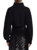 Wool Rib-Knit Turtleneck Crop Sweater