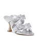 Sofia Xcurve 85MM Metallic Leather Sandals