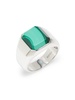 Sterling Silver & Malachite Signet Ring