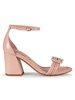 Vicky 68MM Leather Block Heel Sandals