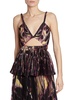 Halki Print Pleated Peplum Top