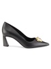 La Medusa 64MM Spool Heel Leather Pumps