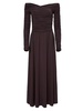 Charlotte Off-The-Shoulder Ruched Maxi Dress
