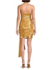 Halterneck Draped Bodycon Mini Dress