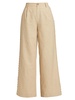 Akhila Linen-Blend Crop Pants