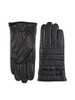 Cashmere-Lined Quilted Leather Tech Gloves