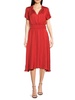 Flutter Sleeve Midi Dress