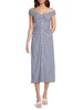 Chloe Ots Striped Off Shoulder Mididress