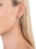 The Luxe Collection Goldtone Link Hoop Earrings