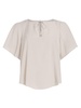 Flutter Sleeve Silk Blouse