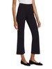 Pintuck Pull-On Crop Flared Pants