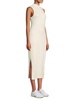 Well Traveled Rib-Knit Mockneck Midi Dress