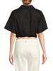Solid Cropped Shirt