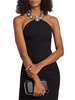 Crystal Halterneck Wool Minidress