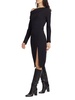 Asymmetric Off Shoulder Midi Dress