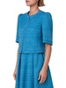 Short-Sleeve Silk-Blend Jacket