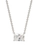 Modern Love Rhodium Plated & Cubic Zirconia Pendant Necklace