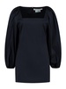 Ava Puff-Sleeve Taffeta Minidress
