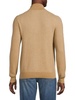 Ribbed Cashmere Zip Cardigan