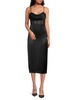 Nakai Draped Sheath Midi Dress