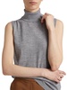 Sand Merino Wool Sleeveless Top
