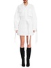 Belted Cotton Poplin Mini Shirtdress