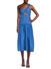 Aubrey Cutout One Shoulder Midi Dress