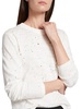 Splatter Cotton Long-Sleeve Cropped T-Shirt