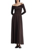 Charlotte Off-The-Shoulder Ruched Maxi Dress