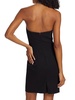 Crystal Halterneck Wool Minidress