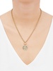 14K Yellow Gold Horse Coin Pendant Necklace